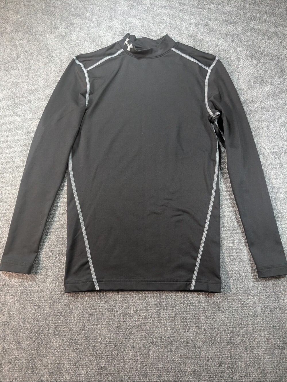 Under Armour ColdGear Mens Medium Black Compression Long Sleeve Shirt Gym Active